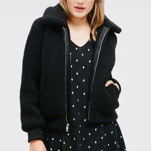 Banana Republic Black Sherpa Jacket